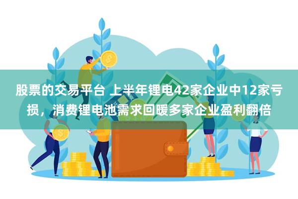 股票的交易平台 上半年锂电42家企业中12家亏损，消费锂电池需求回暖多家企业盈利翻倍