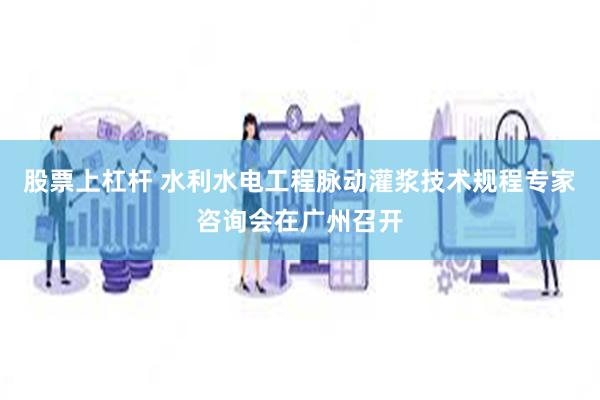 股票上杠杆 水利水电工程脉动灌浆技术规程专家咨询会在广州召开
