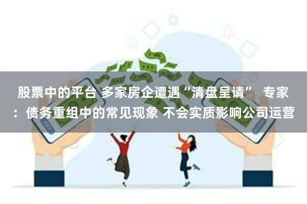 股票中的平台 多家房企遭遇“清盘呈请”  专家：债务重组中的常见现象 不会实质影响公司运营