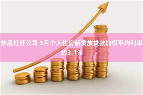 炒股杠杆公司 5月个人住房新发放贷款加权平均利率约3.1%