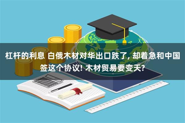 杠杆的利息 白俄木材对华出口跌了, 却着急和中国签这个协议! 木材贸易要变天?