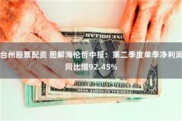 台州股票配资 图解海伦哲中报：第二季度单季净利润同比增92.45%