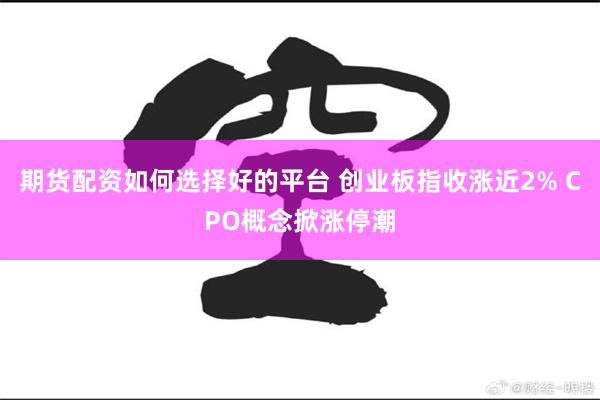 期货配资如何选择好的平台 创业板指收涨近2% CPO概念掀涨停潮