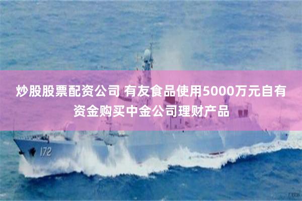 炒股股票配资公司 有友食品使用5000万元自有资金购买中金公司理财产品