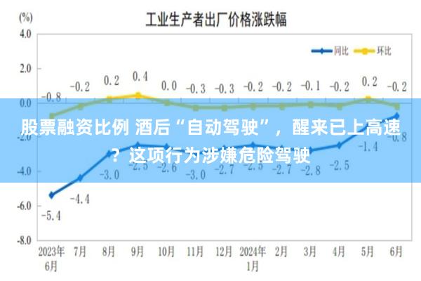 股票融资比例 酒后“自动驾驶”，醒来已上高速？这项行为涉嫌危险驾驶
