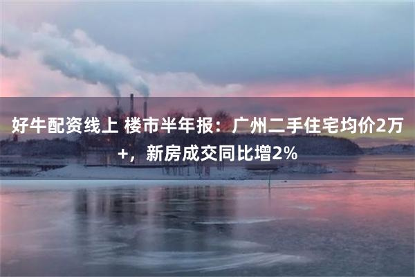 好牛配资线上 楼市半年报:广州二手住宅均价2万+,新房成交同比增2%