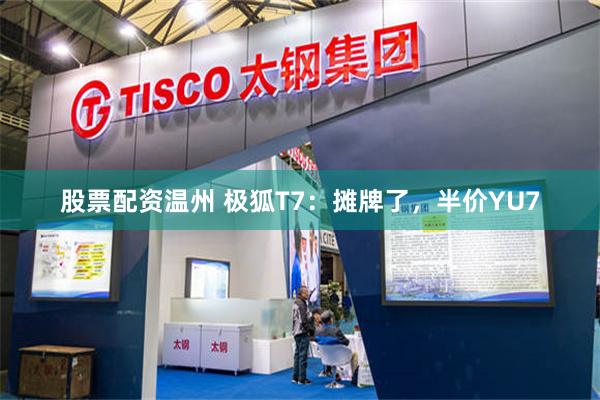 股票配资温州 极狐T7：摊牌了，半价YU7