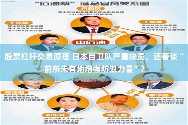 股票杠杆交易原理 日本自卫队严重缺员，还奢谈“前所未有地增强防卫力量”？