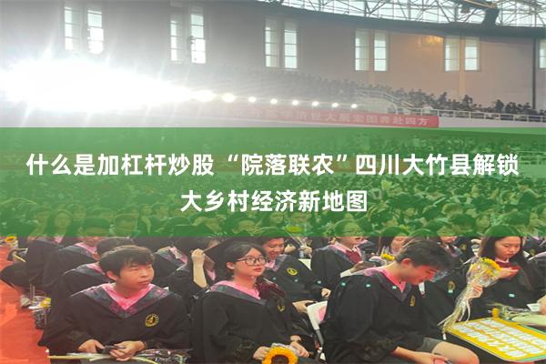 什么是加杠杆炒股 “院落联农”四川大竹县解锁大乡村经济新地图