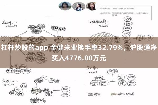 杠杆炒股的app 金健米业换手率32.79%，沪股通净买入4776.00万元